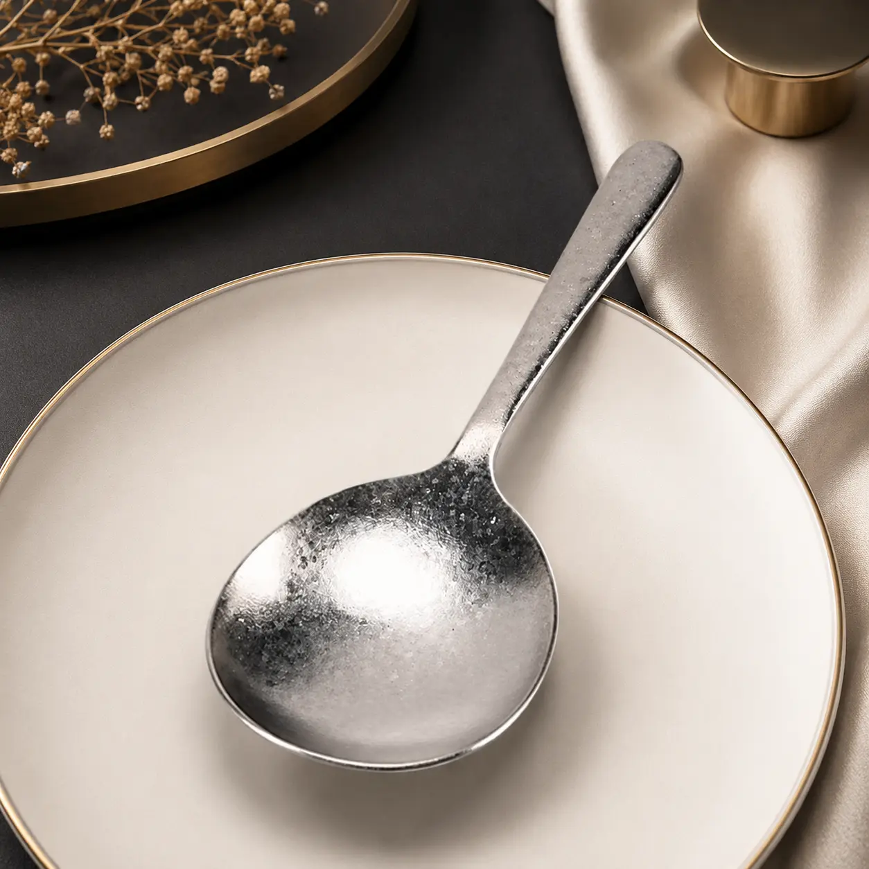 Stainless steel and titanium cutlery