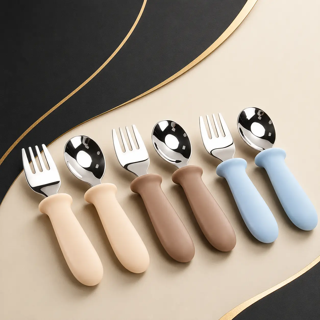 Children's fork and spoon set
