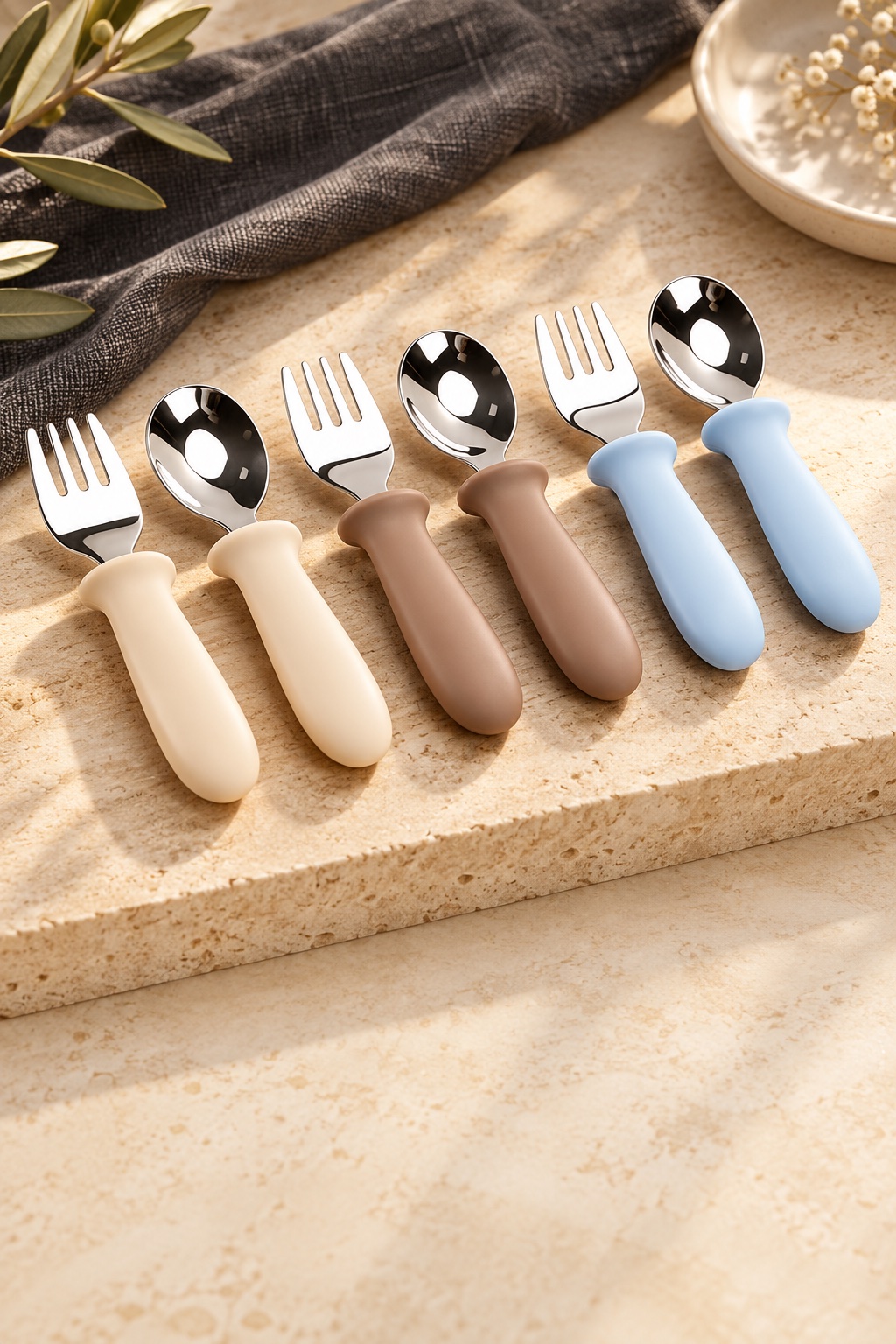 Children's silicone cutlery