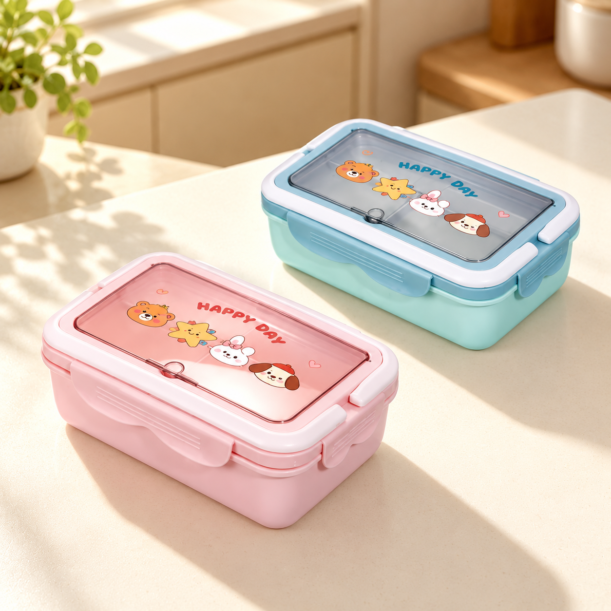 Rectangular kids lunch boxes